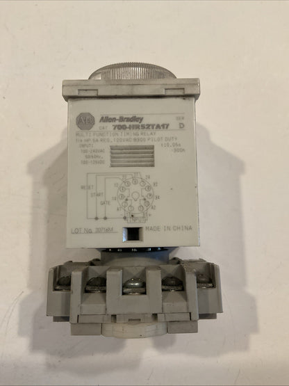 Allen Bradley 700-HK32A1 SER A 120VAC Coil Pilot Relay w/Base 700-HN122 Ser A