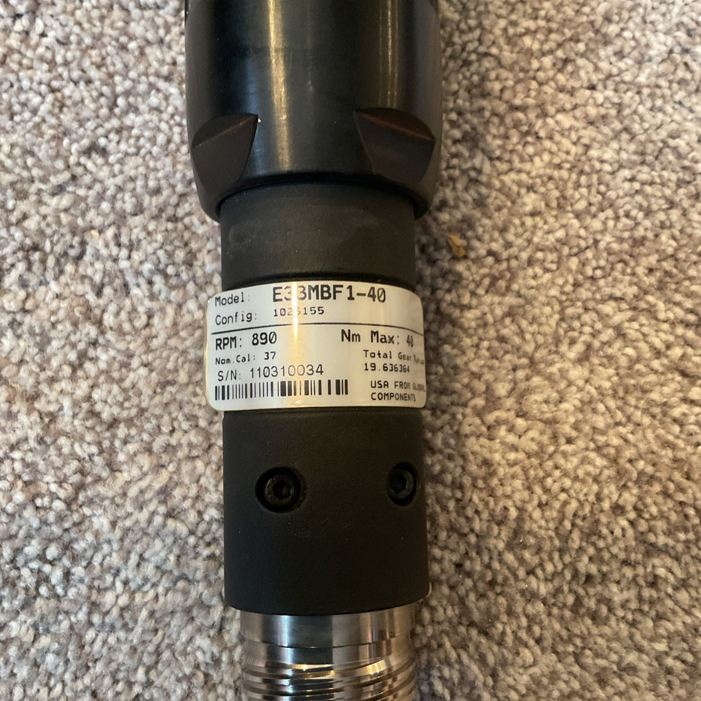 Stanley QPM ALPHA Torque Controller MDL# 21A108721 - Model# E33MBF1-40 Driver