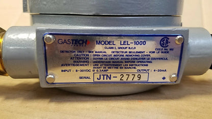 Qty 3 - Killark Model LEL-1000 Gas Sensors  #1 HKB 0399 #2 HKB 0498 & #3HKB 0599