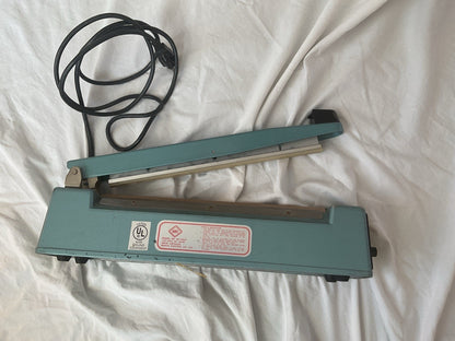 MEC ME-300H Hand Operated Impulse Sealer Bag Sealer TESTED comes with Bags