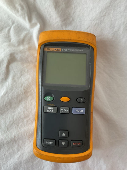 Fluke 51 II Digital Thermometer PREOWNED with manual no box