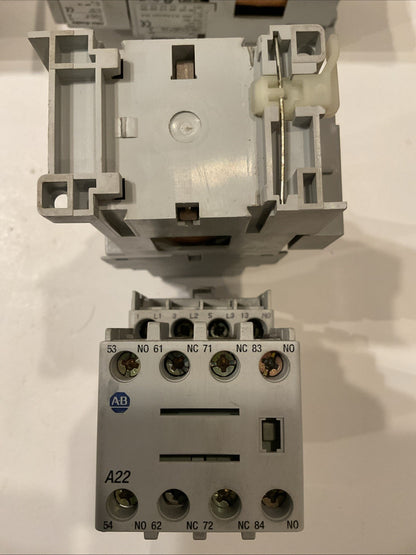 Qty 4 - ALLEN BRADLEY 100-C12*10 /A CONTACTOR , w/ AB 100FSD250/A & AB 100-F /A