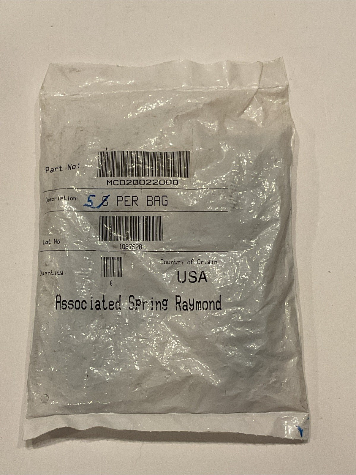 NEW Associated Spring Raymond MC020062000 Springs Lot of 5
