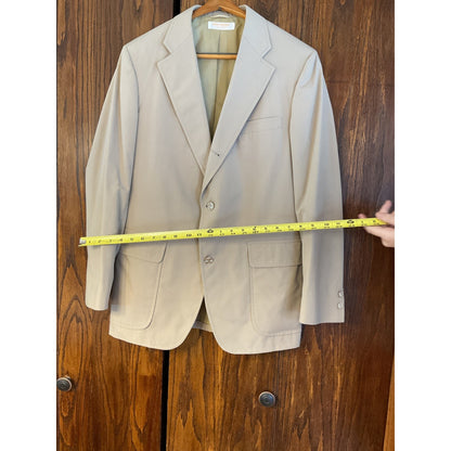 Tan Brooks Brothers 3 Button Coat