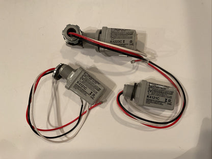 Qty 3 -Intermatic K4223C, Stem and Swivel Mount Thermal Photocontrol, 208-277 V