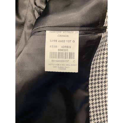 New size 40 Arnold Brandt Houndstooth Wool Suit Coat
