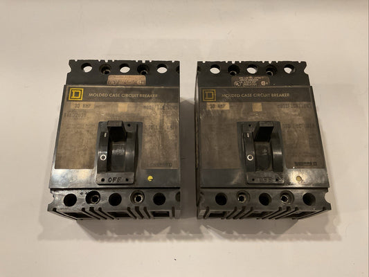 QTY 2 - SQUARE D FAL32030 30A 30 AMP 3-POLE CIRCUIT BREAKER