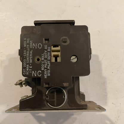 ITE Rowan  2200 EB421AA Contactor 600V 50A 110/120V Coil - W/Rowan2090-EB5-MOD