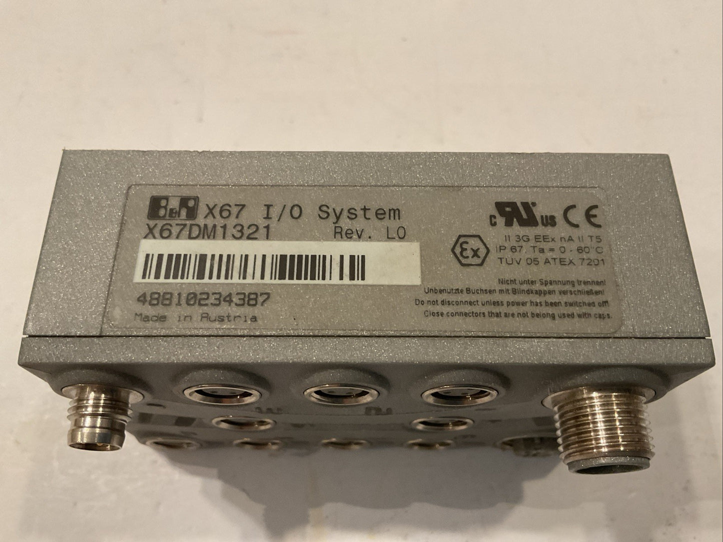 B&R X67 I/O System X67 DM 1321 | Rev. L0 | X67DM1321