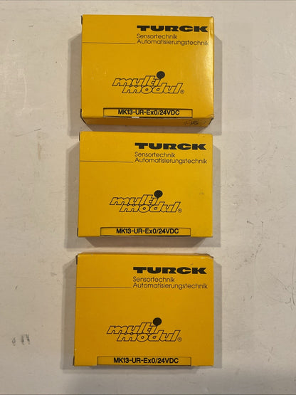 New  Qty 3 - TURCK MK13-UR-EX0/24VDC / MK13UREX024VDC