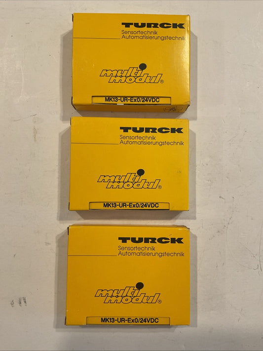 New  Qty 3 - TURCK MK13-UR-EX0/24VDC / MK13UREX024VDC