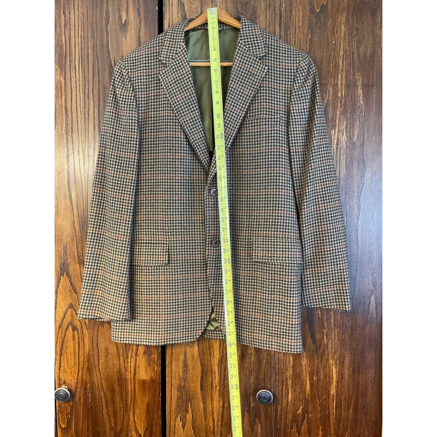 Brown and Blue Plaid Sport Coat