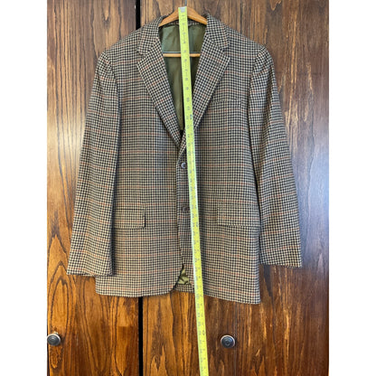 Brown and Blue Plaid Sport Coat
