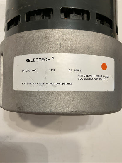 US Motors SELECTECH M055PWEUC-1276 / 3/4HP / 208-230Volt / 50&60HZ /1200/Var RPM