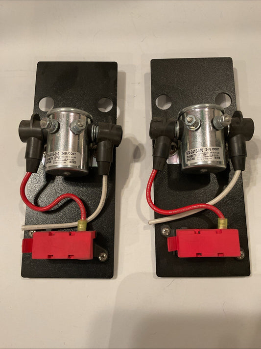 QTY 2 TROMBETTA  #974-2415-010  24V CONT. DUTY METAL DC CONTACTOR W/ 50A FUSES