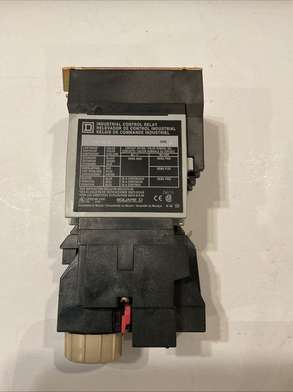 Square D 8501 XTD1 Timing Relay Series A, 8501 X040 110/120V Coil