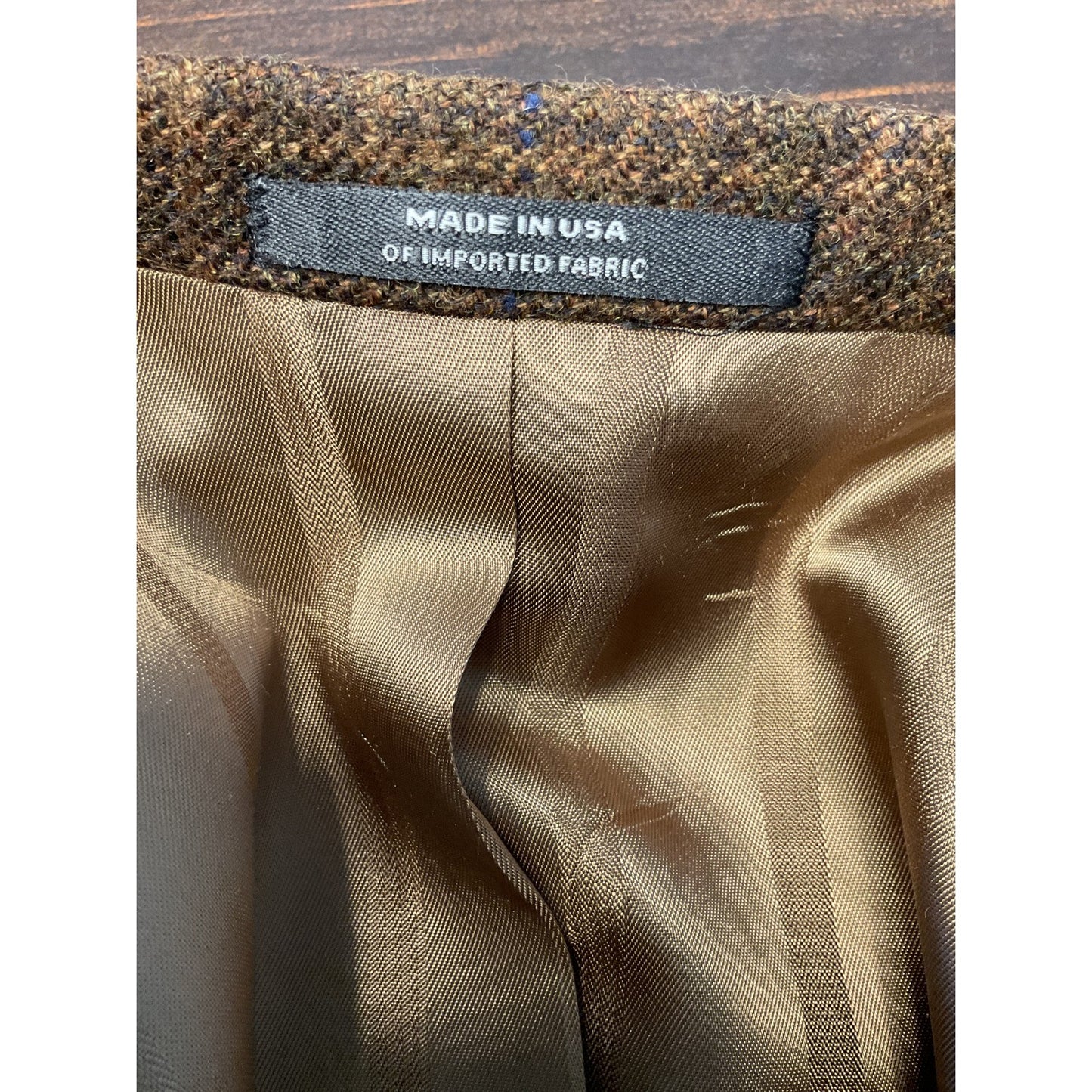Brown and Blue Plaid Sport Coat