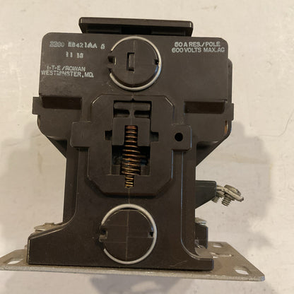 ITE Rowan  2200 EB421AA Contactor 600V 50A 110/120V Coil - W/Rowan2090-EB5-MOD