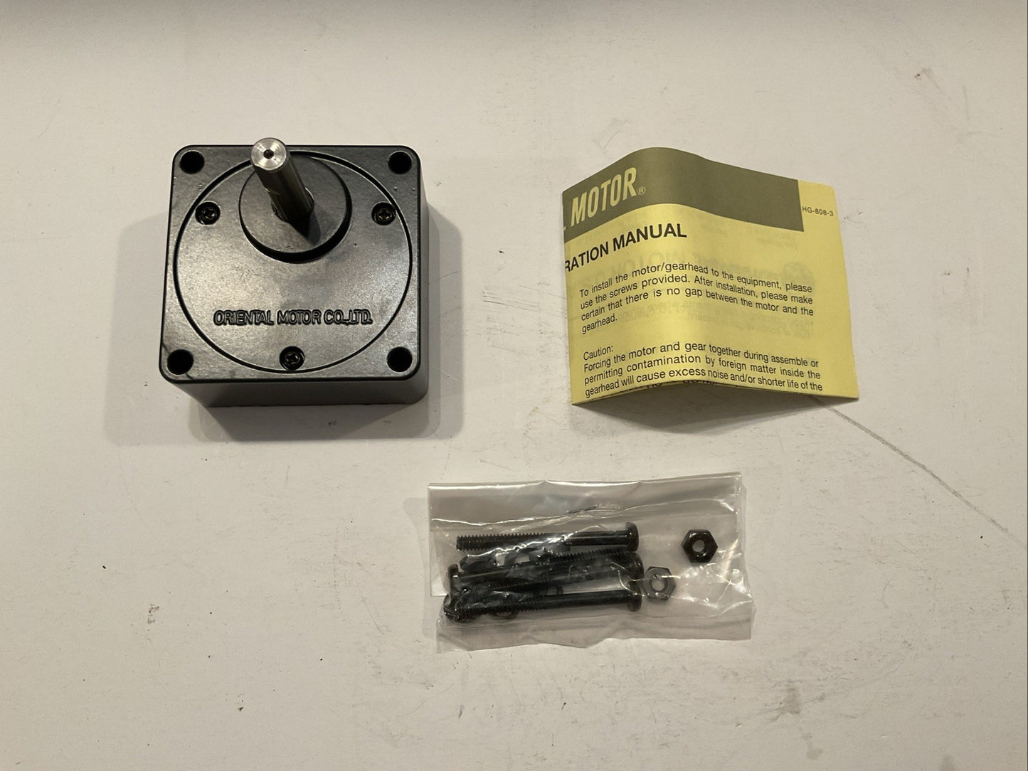Qty-4 NEW Oriental Motor Gear Head Box Model 3GN  3GN15KA for AC Induction Motor