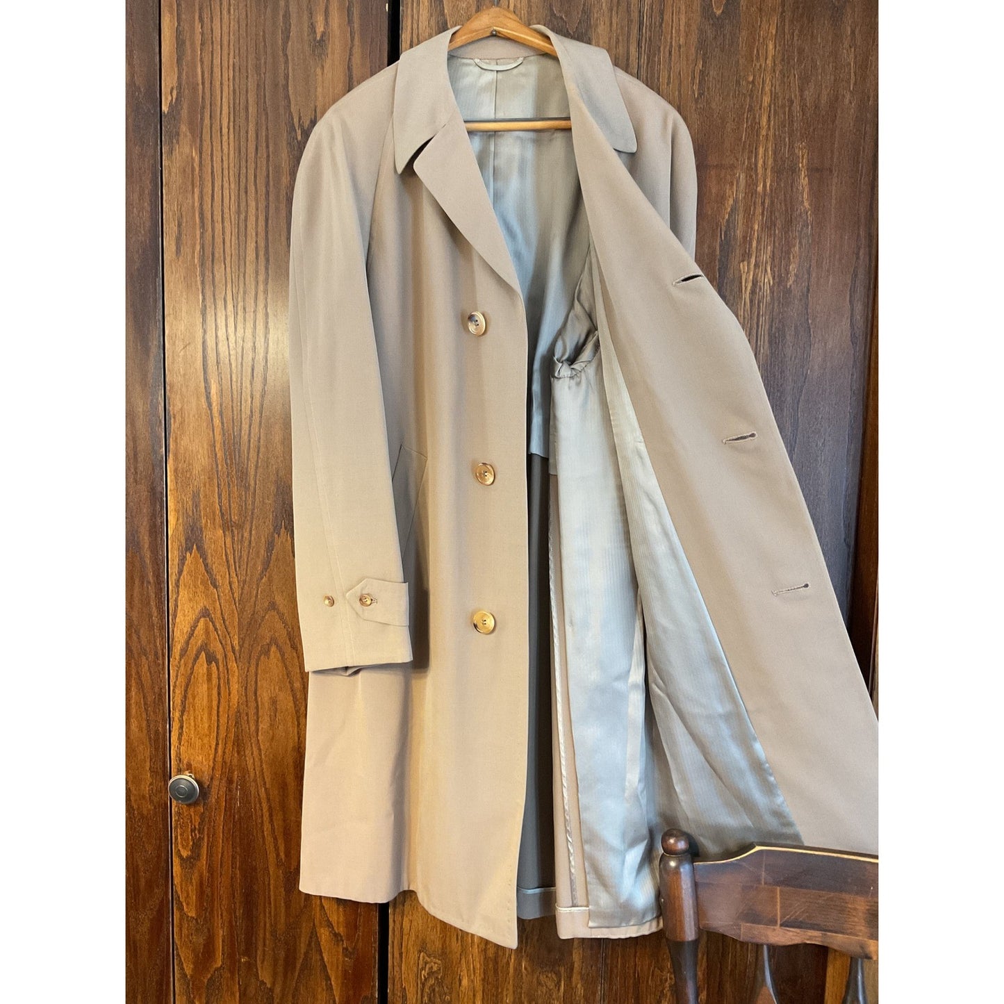 Tan Long Formal Topcoat Bench needled Large