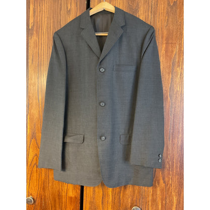 Vintage Dark Gray 2 Pc Suit - 1963