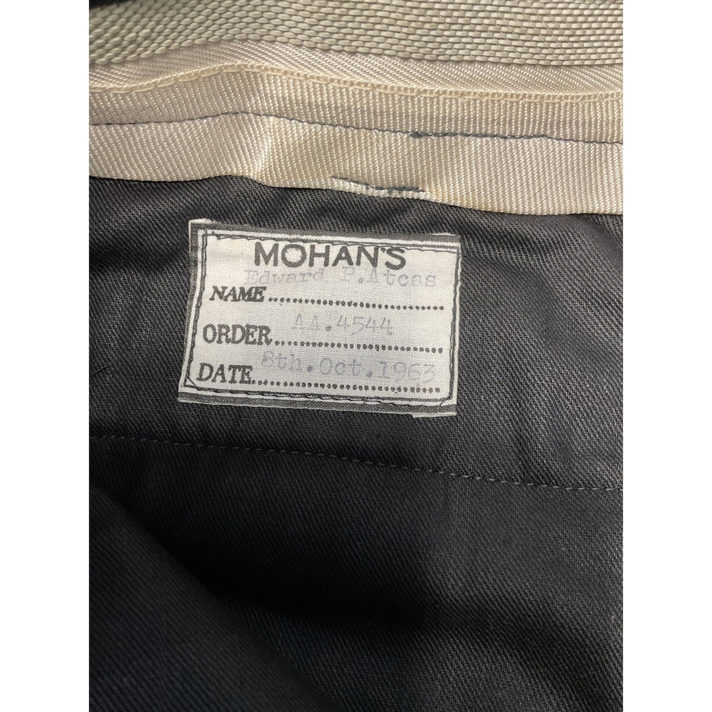 Vintage Dark Gray 2 Pc Suit - 1963