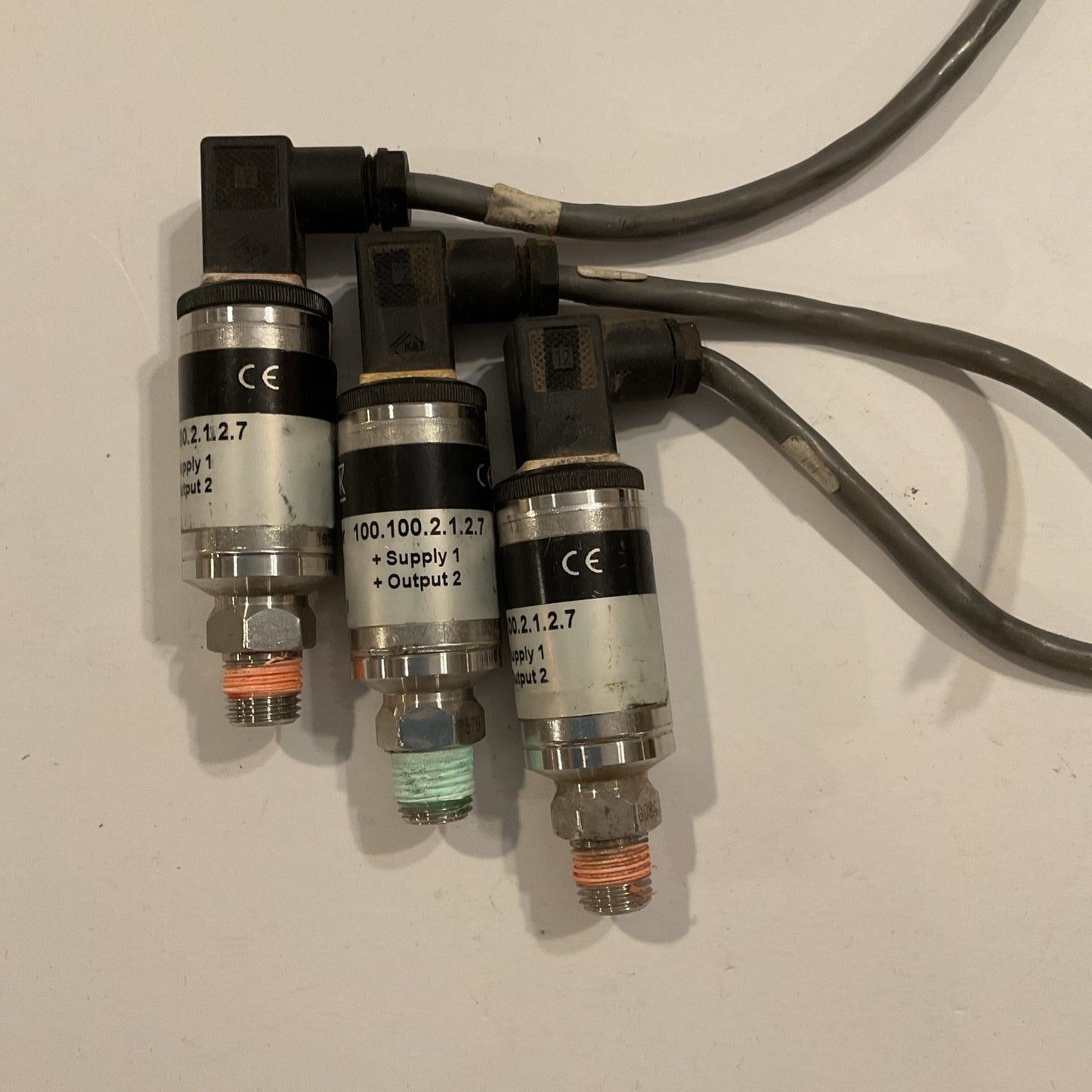 Qty 3 - NOSHOK #100.100.2.1.2.7  TRANSMITTER (0-100 PSI)(10-30VDC)