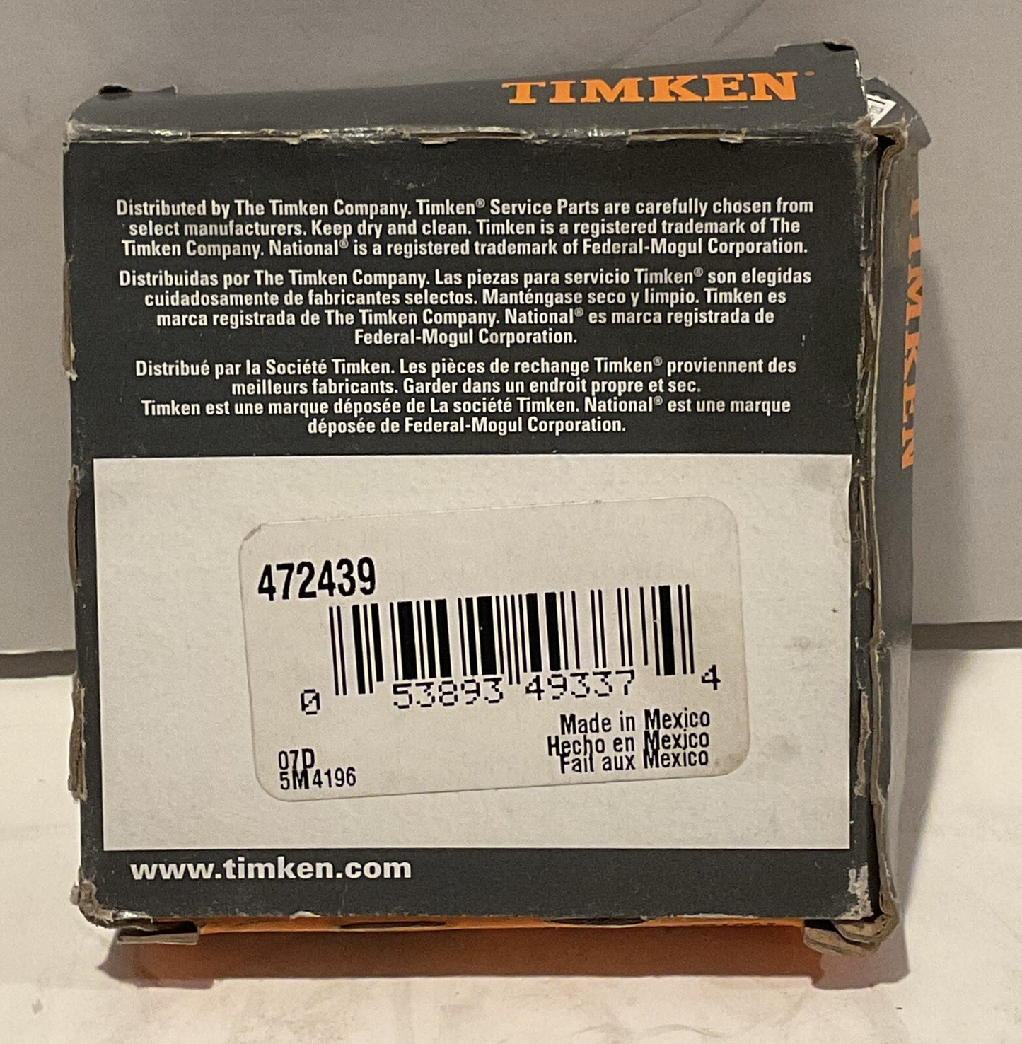 TIMKEN 472439 REAR OUTPUT SHAFT SEAL NEW IN BOX 1.875 x 2.623 x 0.312