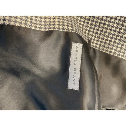 New size 40 Arnold Brandt Houndstooth Wool Suit Coat