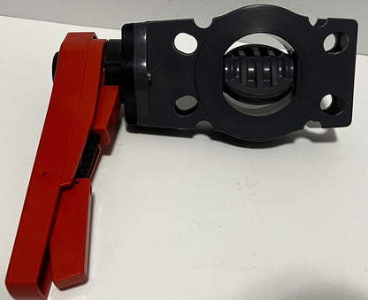 Georg Fischer +GF+ Type 367 3" PVC-U Manual 4 Lug Butterfly Valve PN10 d90DN80