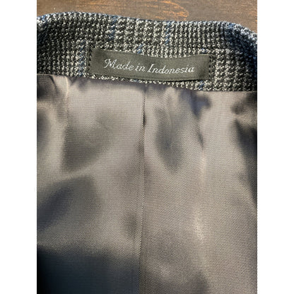 New With Tags Ralph Lauren, Pure Wool Blue and Black Plaid Blazer