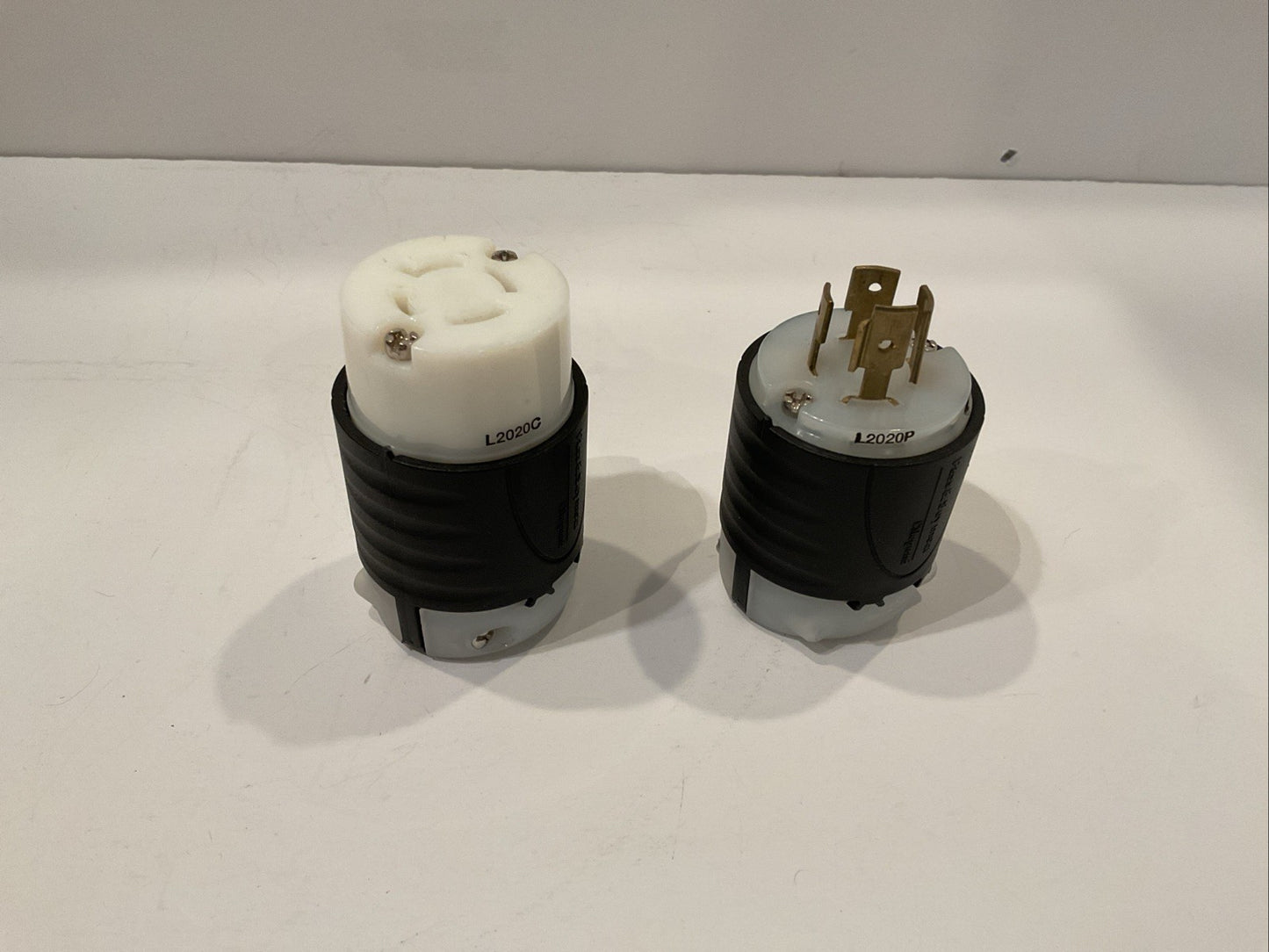 Pass&Seymour Legrand L2020C & L2020P 20Amp,  347/600V,  3Phase Locking Plug