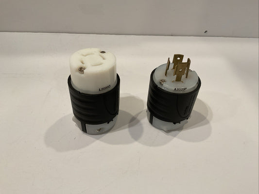 Pass&Seymour Legrand L2020C & L2020P 20Amp,  347/600V,  3Phase Locking Plug