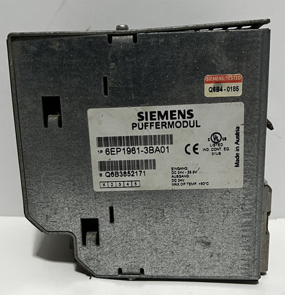 SITOP SIEMENS PSE201U BUFFER MODULE100MS to 10S 6EP1961-3BA01 24 VDC