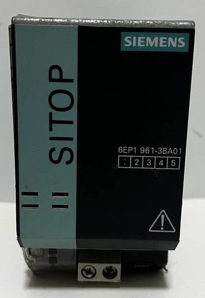 SITOP SIEMENS PSE201U BUFFER MODULE100MS to 10S 6EP1961-3BA01 24 VDC