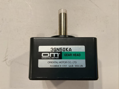 Qty-3 NEW Oriental Motor Gear Head Box Model 3GN  3GN50KA for AC Induction Motor