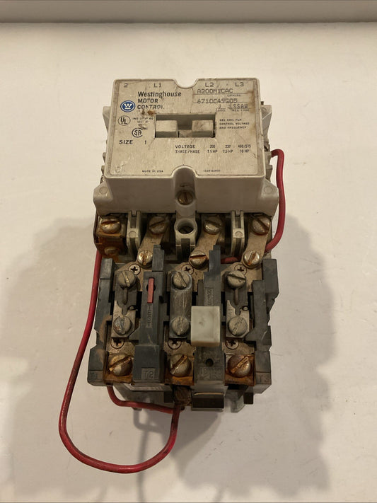 Westinghouse MOTOR CONTROL A201K0CA-Z1 705310-24R / Model J / 18AMP / 5 HP