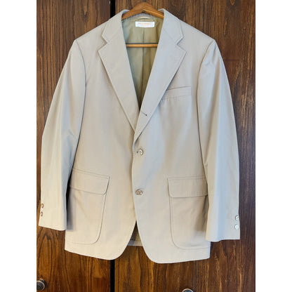 Tan Brooks Brothers 3 Button Coat
