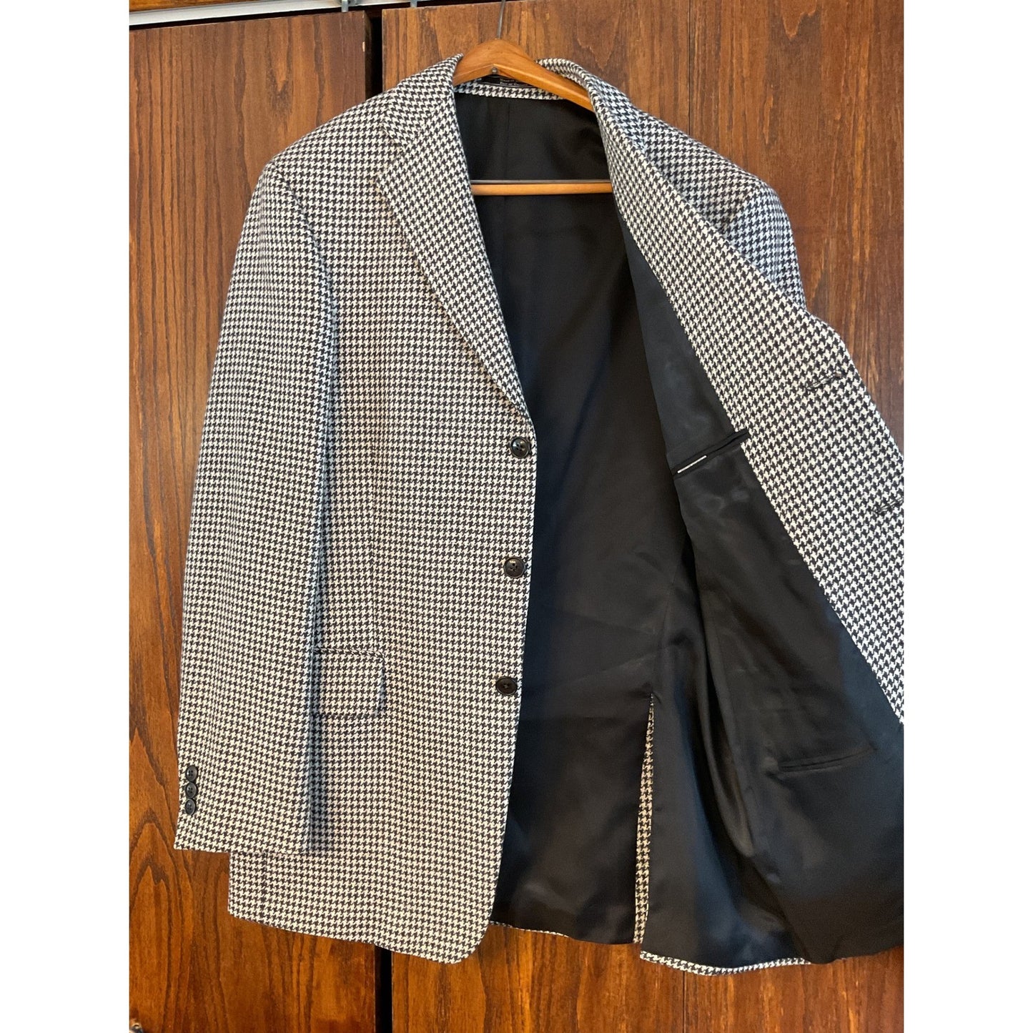 New size 40 Arnold Brandt Houndstooth Wool Suit Coat