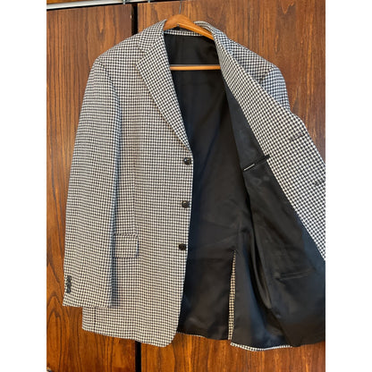 New size 40 Arnold Brandt Houndstooth Wool Suit Coat