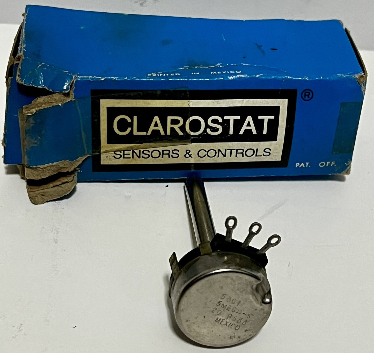 53C1 20 9633  5 MEG OHM CLAROSTAT POTENTIOMETER