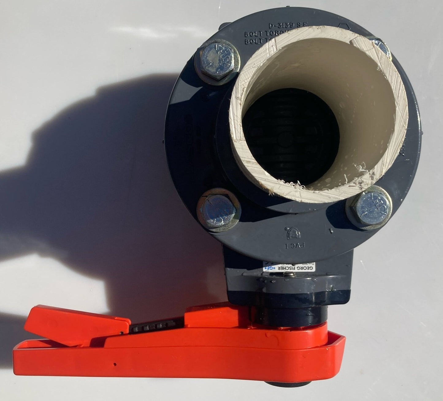 Georg Fischer D90 DN80 3" Butterfly Valve W/ 3" LASCO Flange