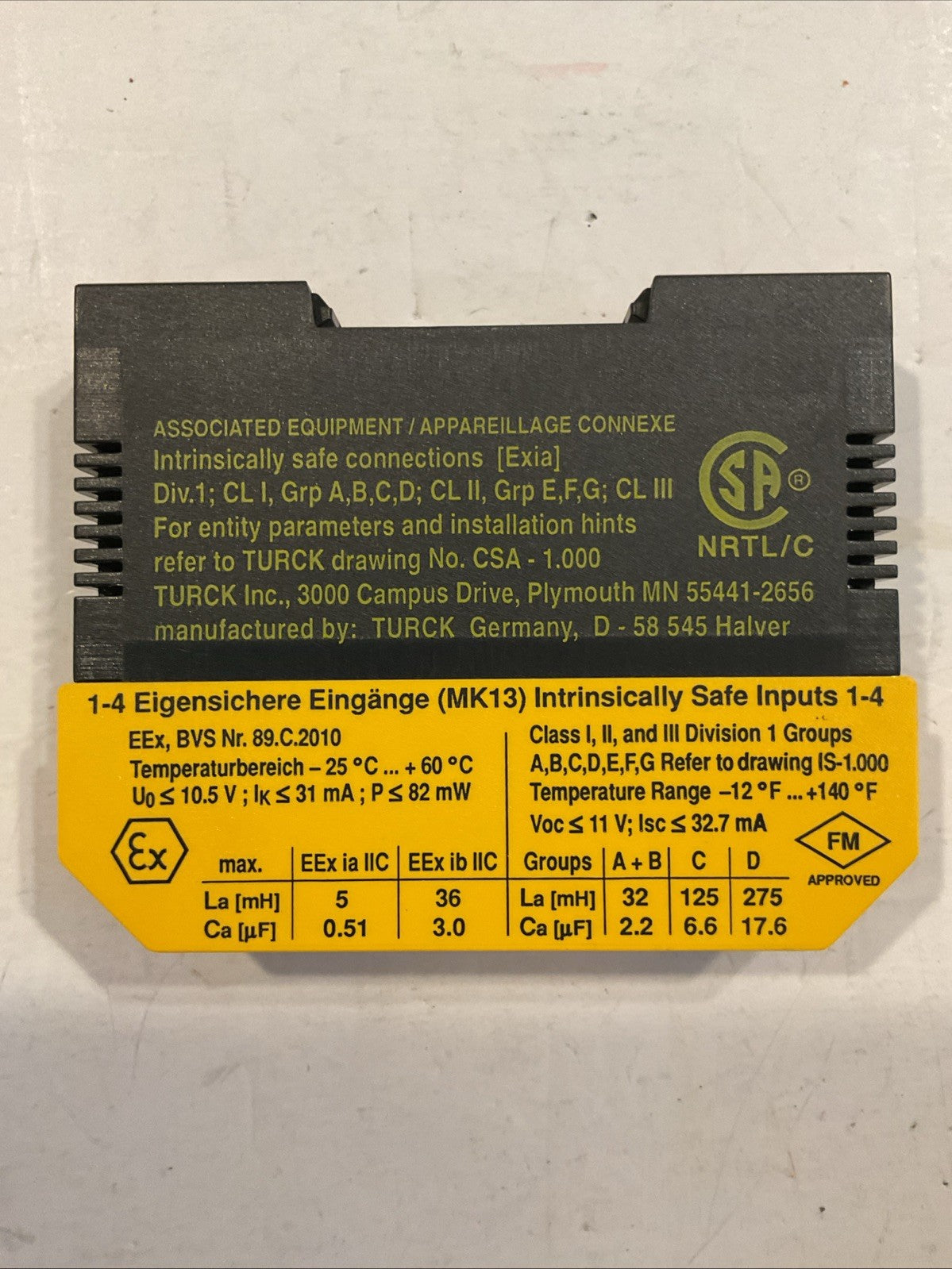 New  Qty 3 - TURCK MK13-UR-EX0/24VDC / MK13UREX024VDC