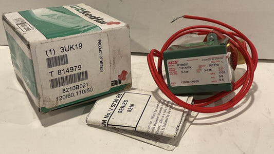 New ASCO RedHat Solenoid Valve 8210B021  120/60  110/50  3UK19  T814979