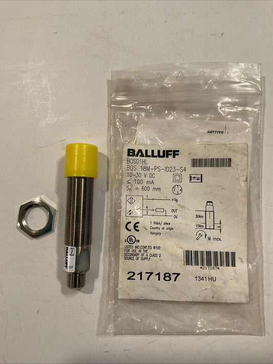 BALLUFF BOS 18M-PS-ID23-S4 PROXIMITY SWITCH BOS18MPSID23S4