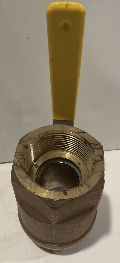 APOLLO 70-109-01A 2-1/2" Brass ball valve - never installed surface blemishes