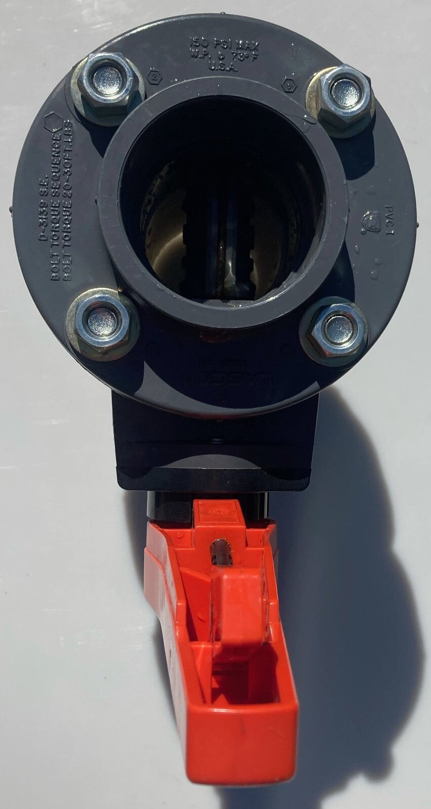 Georg Fischer D90 DN80 3" Butterfly Valve W/ 3" LASCO Flange