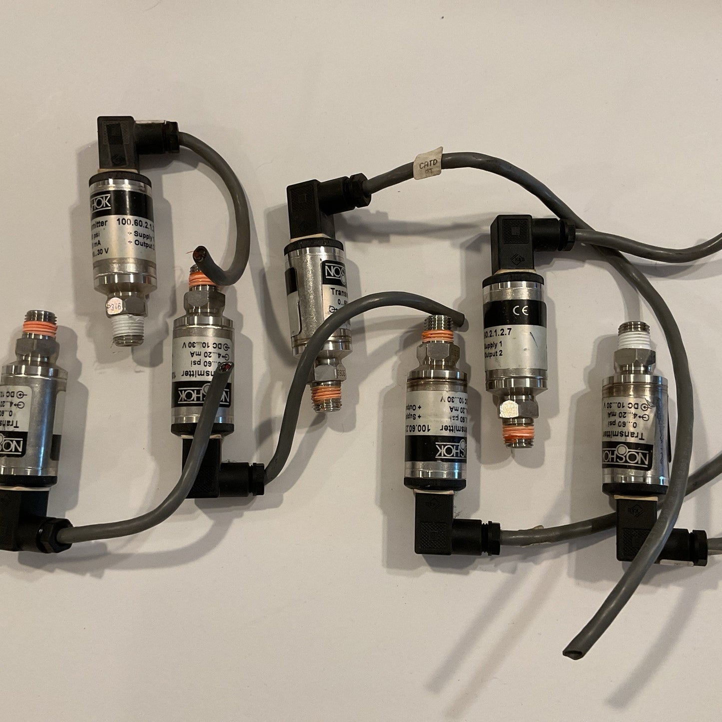 Qty 7 - NOSHOK #100.60.2.1.2.7  TRANSMITTER (0-60 PSI)(10-30VDC)