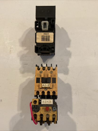 QTY 2 - Allen-Bradley 100-A12ND3/193-BSC10 Contactor with overload 120 volt coil