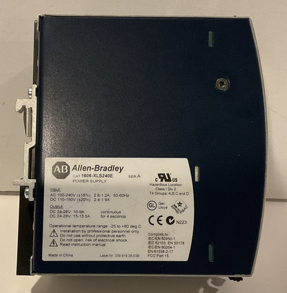 NEW Allen-Bradley 1606-XLS Power Supply 1606-XLS240E